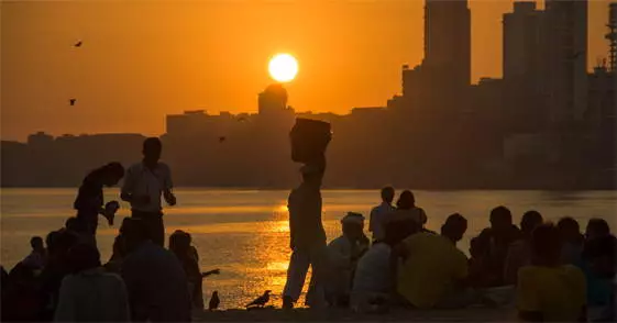 Chowpatty Beach in Mumbai
