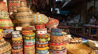 Art market in Ubud op Bali