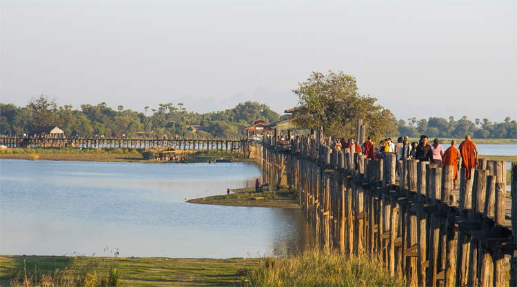 U Bein Bridge reisinformatie Myanmar
