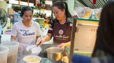 Lau Pa Sat Singapore food court