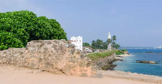 Vuurtoren in Galleop Sri Lanka