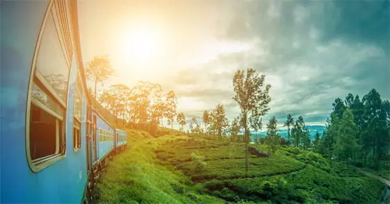 Trein van Ella naar Kandy