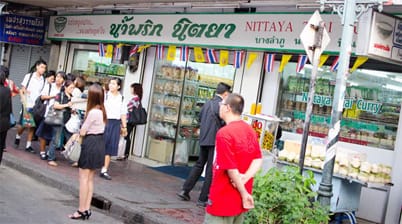 Nittaya Thai Curry shop Bangkok