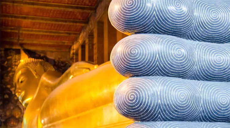 Liggende Boeddha in Wat Pho Bangkok