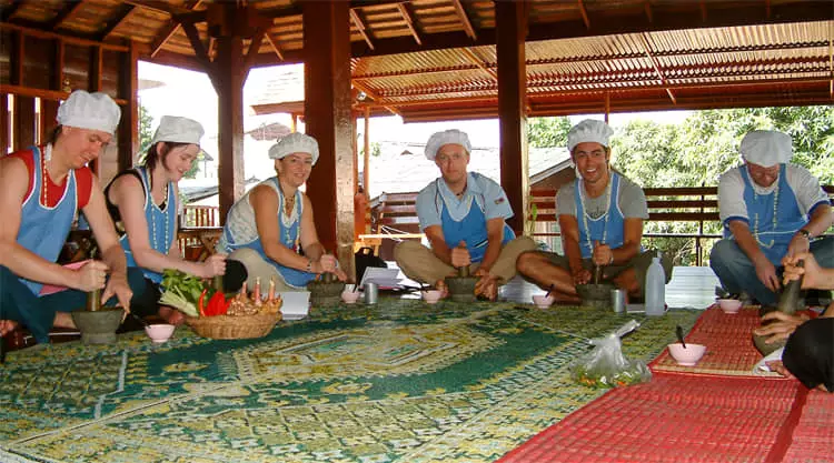 Cooking class bij Libra Guesthouse Chiang Mai Thailand