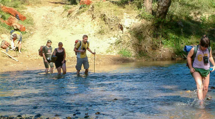 Meerdaagse trekking bij Chiang Mai Thailand