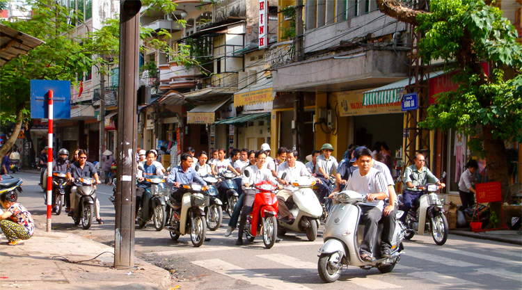 Scooters in Hanoi